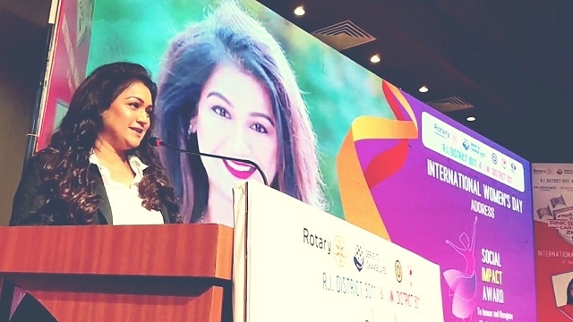 Kanthi D Suresh, founder Power Sportz honoured on International Women's Day