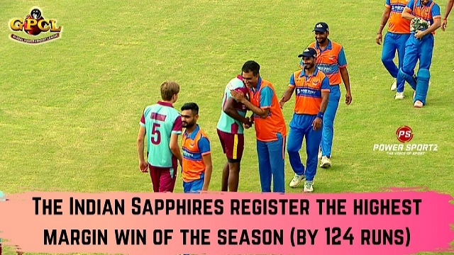 Match 9 – GPCL: Indian Sapphires register the highest margin win against the Scottish Mulberries.