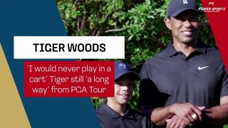 Golf News : 'I will never play PGA Tour in a cart' Tiger at PNC International
