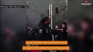 Motor Sport News : Hamilton cheered at Mercedes HQ, Bottas gets open-top car farewell