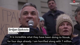 Tennis News : Fans protest in Belgrade for a third day against Novak Djokovic´s detention in Australia