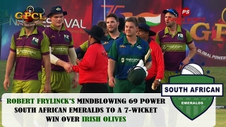 Match 5 – GPCL: South African Emeralds thumps Irish Olives in a comfortable chase