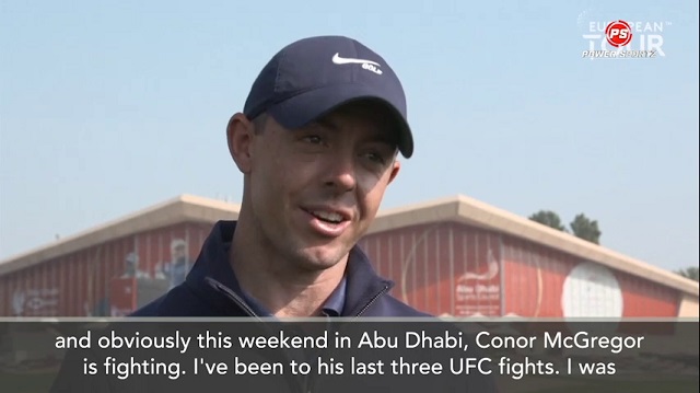 UFC: McIlroy will watch McGregor UFC bout over breakfast