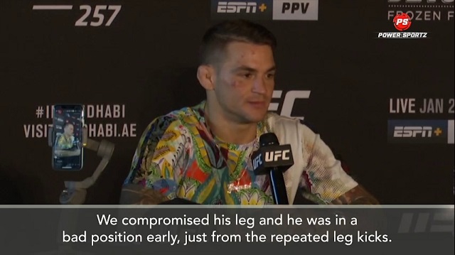 UFC:  'After second leg kick I knew he was hurt' - Poirier on beating McGregor