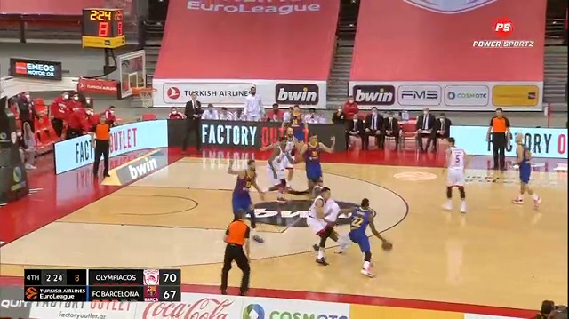 Basketball: Barca beat Olympiacos 76-74 in last-second EuroLeague drama