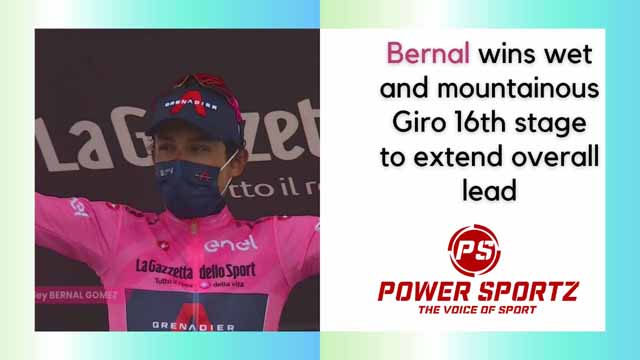Cycling News : Bernal wins wet and mountainous Giro 16th stage to extend overall lead