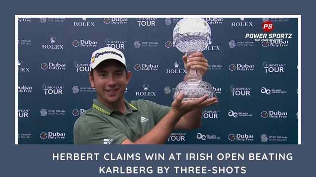 Golf News : Herbert wins Irish Open beating Karlberg by three-shots