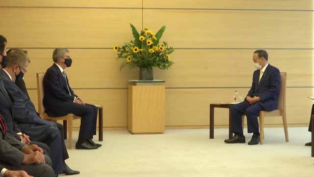 Tokyo Olympics : IOC president Bach meets Japan PM Suga