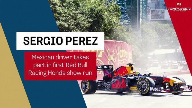 Motor Sport News : Perez driver takes part in first Red Bull Racing Honda show run