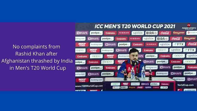 Cricket News : No complaints from Rashid Khan after Afghanistan thrashed by India in Men's T20 World Cup