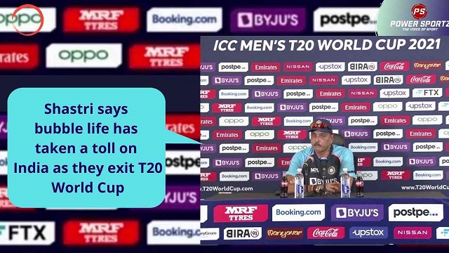 Cricket News : Shastri says bubble life has taken a toll on India as they exit T20 World Cup