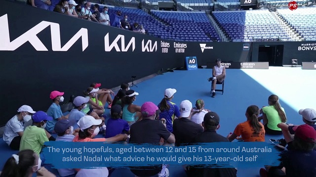 Tennis News : Nadal gives advice to junior players as he aims for 21st Grand Slam at Aussie Open