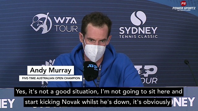 Tennis News : Murray: 'I'm not going to kick Novak while he's down, it's not a good situation'