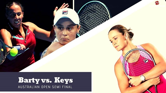 Australian Open : Barty beats Keys to become first Australian women to reach final in over 40 years