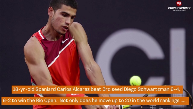 Tennis News : Alcaraz makes history in Rio - youngest to win ATP 500