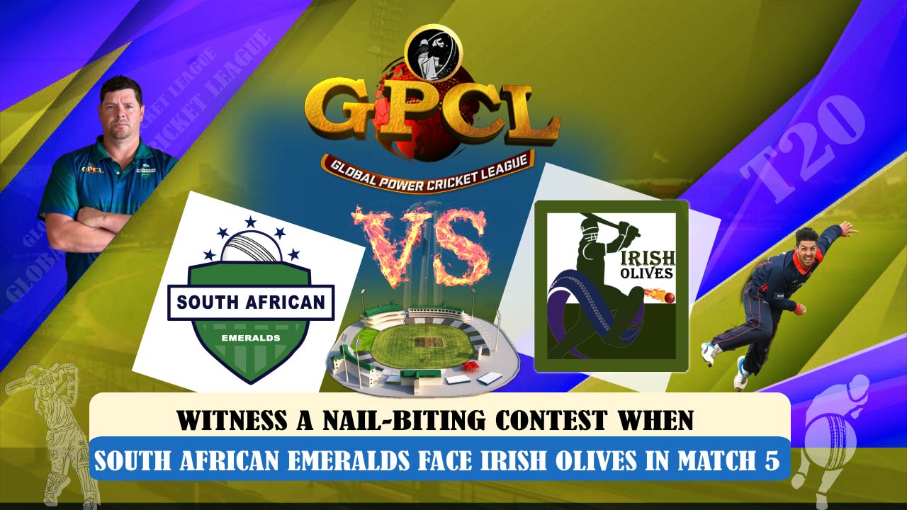 Match 5 – GPCL: Skipper Ruhan helps Irish Olives to a fighting total against South African Emeralds