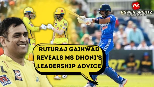 Cricket News: Ruturaj Gaikwad reveals MS Dhoni's leadership advice