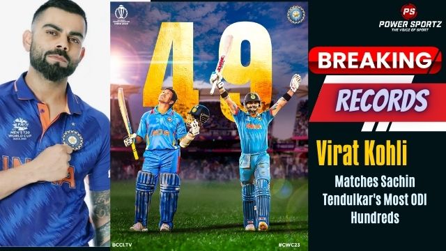 Breaking Records: Virat Kohli Matches Sachin Tendulkar's Most ODI Hundreds